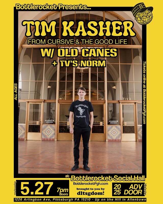 tim kasher show poster bottlerocket may.2026